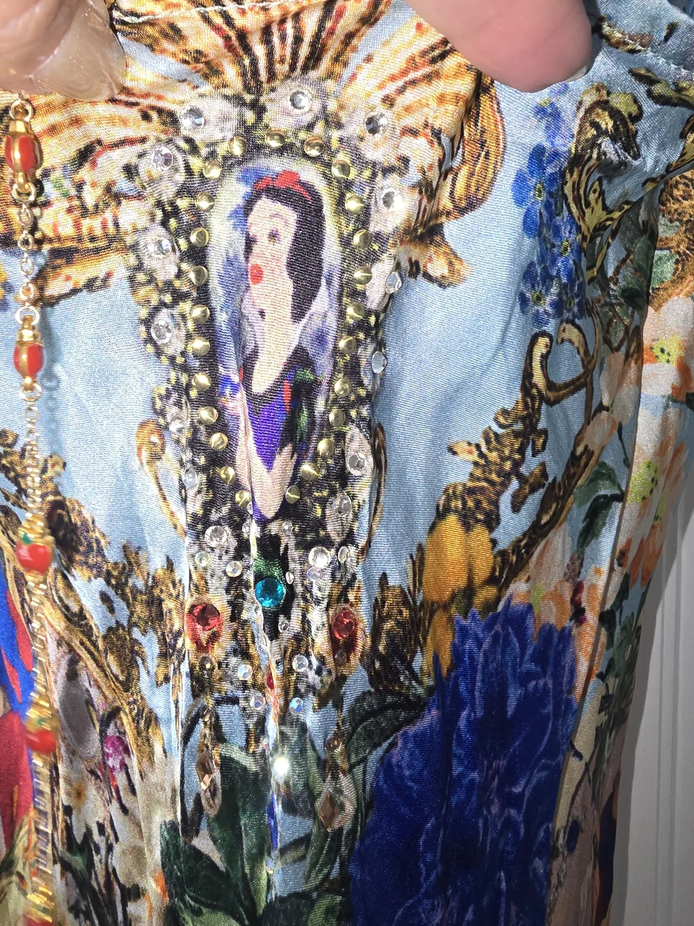 NEW!!Camilla * Unicorn Kindest One Of All Fairy-Tale SILK Maxi Dress Sold Out! - Picture 12 of 14
